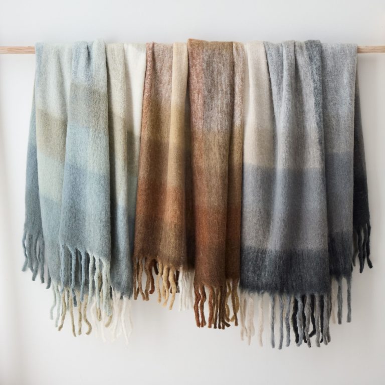 faux cotton ombre throws add for the coziest and comfiest home decor items that you can place in your house